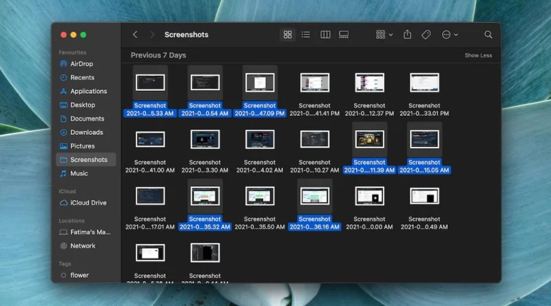 So wählen Sie mehrere Dateien unter macOS aus