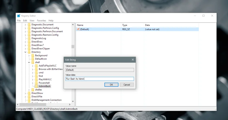 在 Windows 10 的上下文菜單中以管理員身份運行 Bash