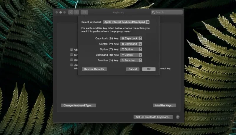 Как переназначить клавиатуру Windows для Mac