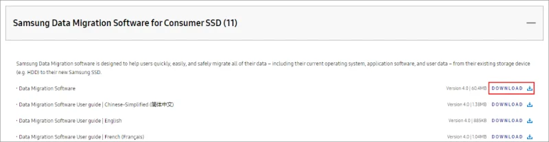 Scarica Samsung Data Migration