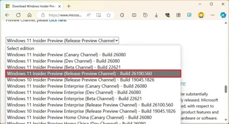 Come scaricare il file ISO di Windows 11 24H2