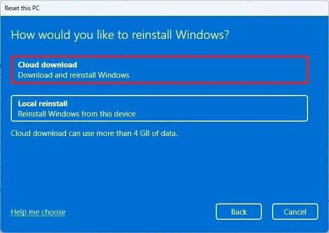 Come ripristinare le impostazioni di fabbrica di Windows 11 rimuovendo tutto