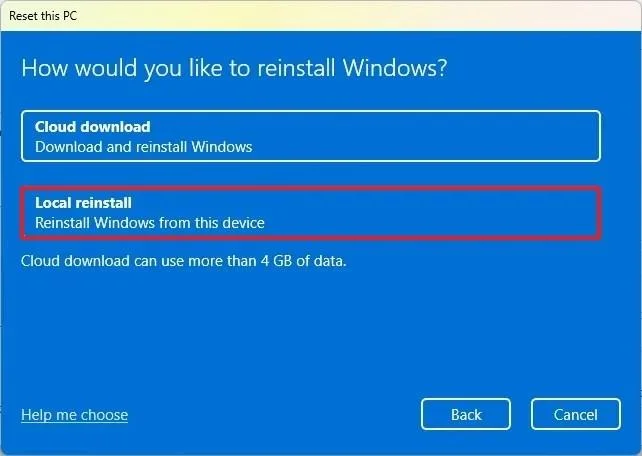 Come ripristinare le impostazioni di fabbrica di Windows 11 senza perdere i file