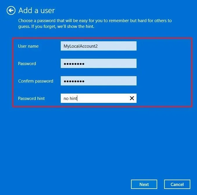 Come creare un account locale su Windows 11