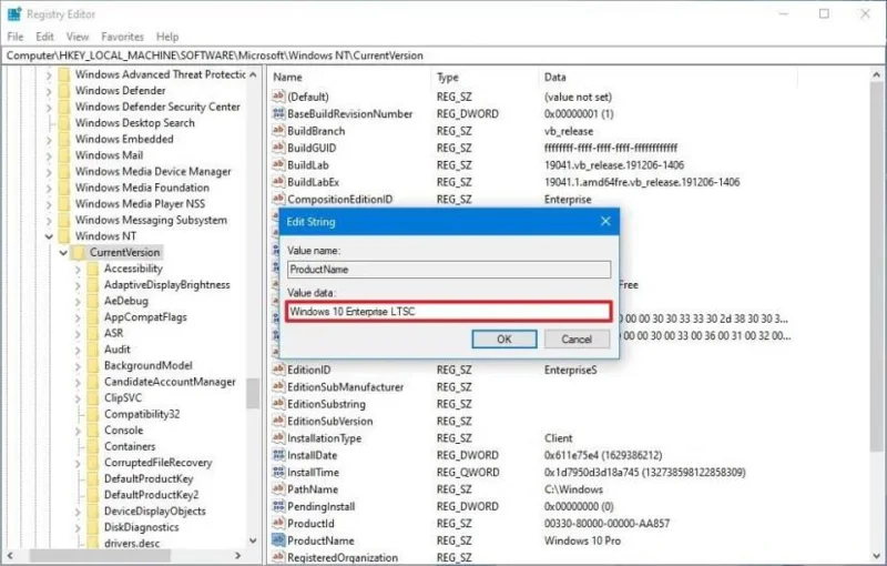 Come aggiornare Windows 10 a LTSC senza perdere i dati