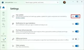 So deaktivieren Sie App-Updates von Microsoft Store unter Windows 11