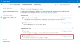 Cómo habilitar el modo de energía de máximo rendimiento en Windows 11 y 10.