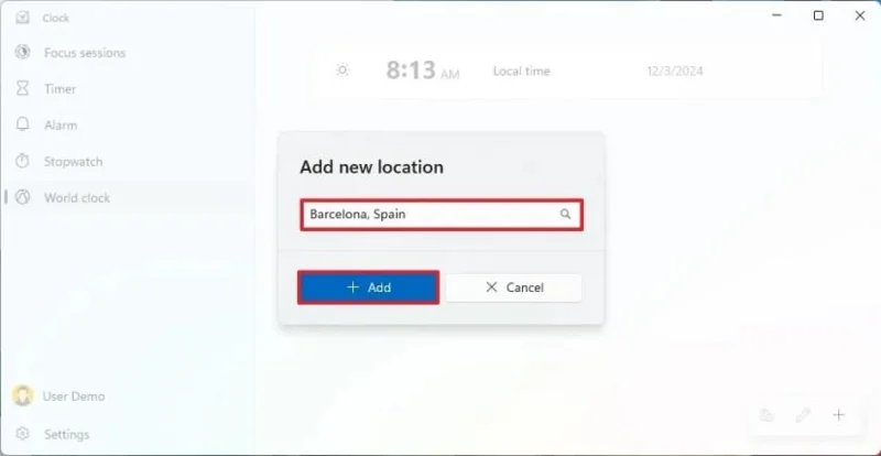 Come aggiungere più orologi di fuso orario su Windows 11