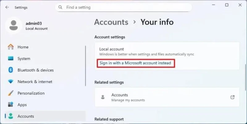 Come cambiare il nome della cartella utente su Windows 11