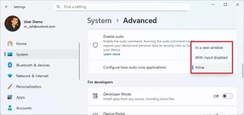 Come abilitare Sudo su Windows 11