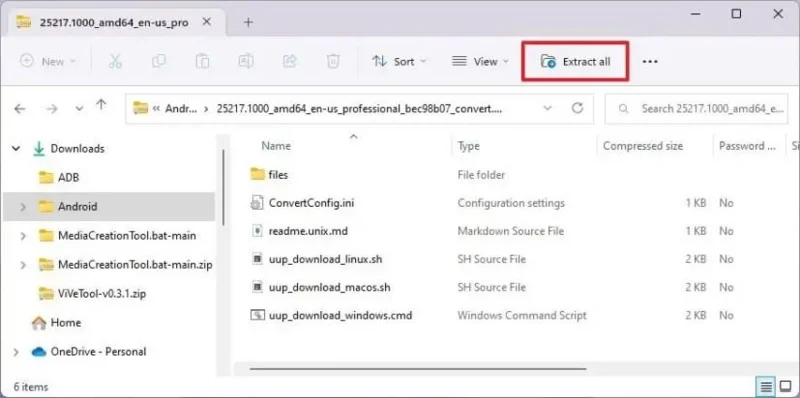 Scarica l'immagine ISO di Windows 11 (build 26300.8142, 26220.8138, 28020.1797) utilizzando UUP Dump.