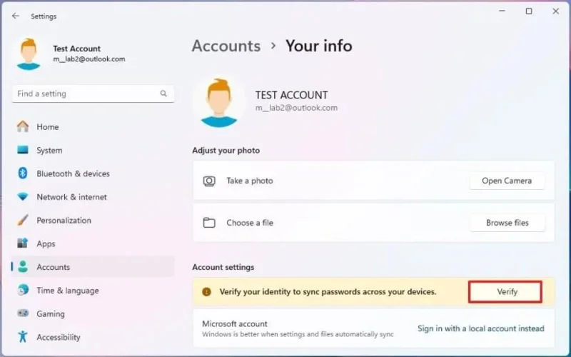 Come collegare un account locale a un account Microsoft su Windows 11