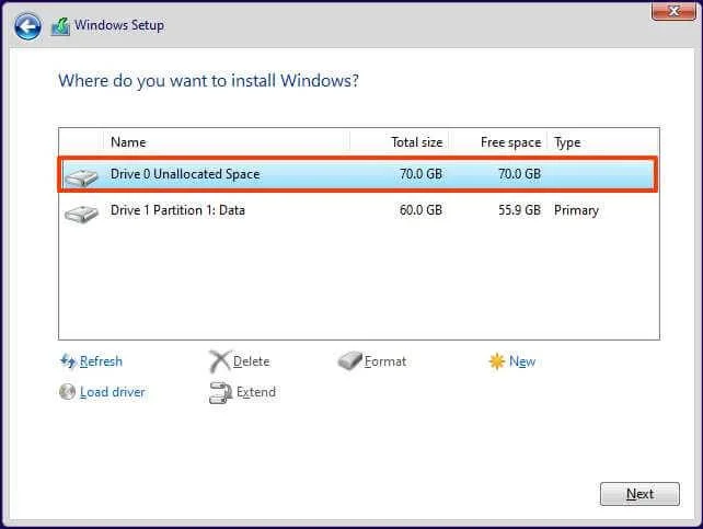 Eseguire un'installazione pulita di Windows 11 23H2