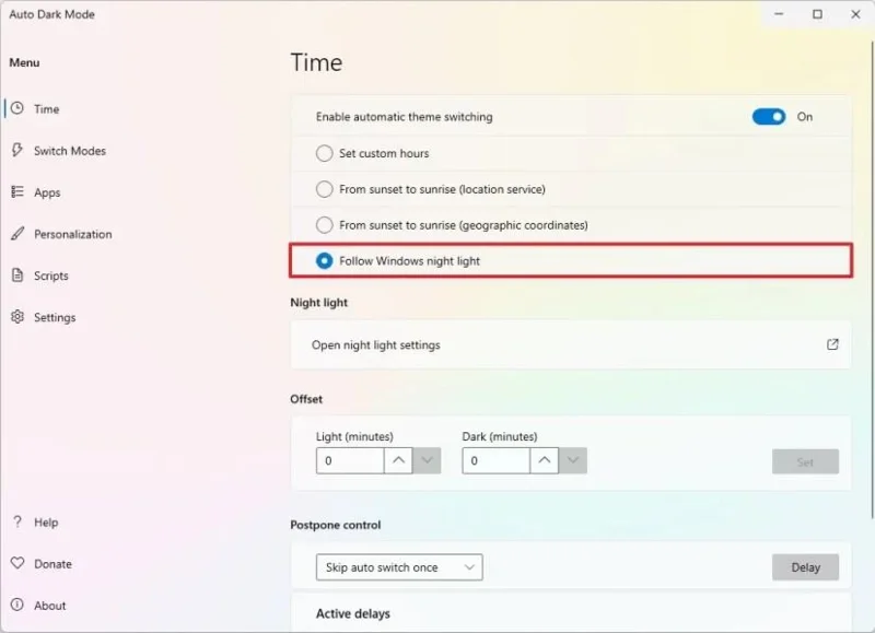 Come passare automaticamente dalla modalità chiara a quella scura su Windows 11