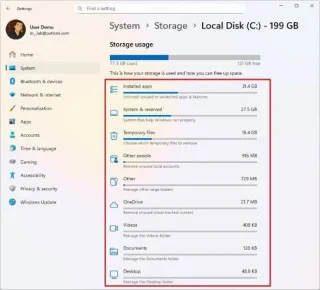 Come vedere cosa occupa spazio sul disco rigido in Windows 11