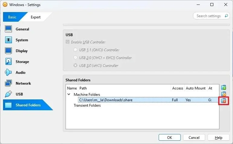 VirtualBoxで仮想マシン用の共有フォルダを作成する方法 VirtualBoxで仮想マシン用の共有フォルダを作成する方法