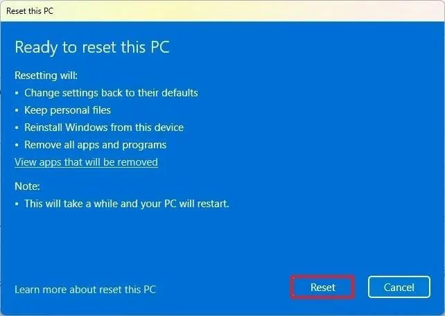 Come ripristinare le impostazioni di fabbrica di Windows 11 senza perdere i file