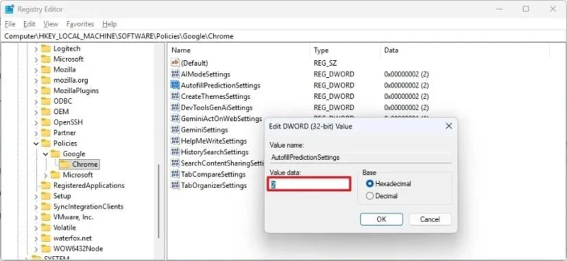 如何在 Windows 11 上透過註冊表永久停用所有 Google Chrome AI 功能(有效) 如何在 Windows 11 上透過註冊表永久停用所有 Google Chrome AI 功能(有效)