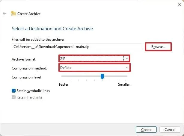 Windows 11でZIP、TAR、7z形式のアーカイブファイルを作成する方法 Windows 11でZIP、TAR、7z形式のアーカイブファイルを作成する方法