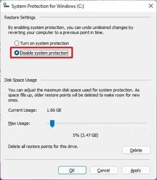 Come creare un punto di ripristino del sistema su Windows 11