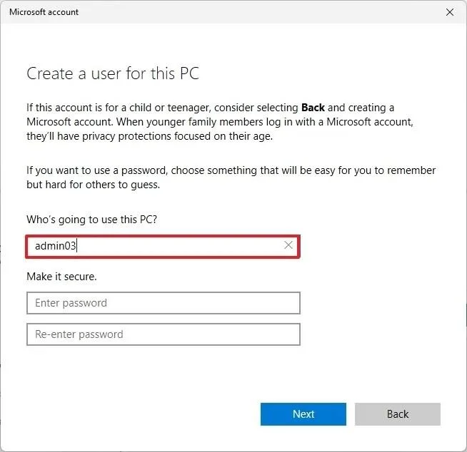 Come cambiare il nome della cartella utente su Windows 11