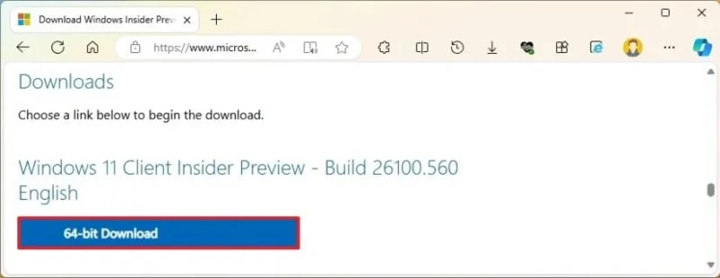 Come scaricare il file ISO di Windows 11 24H2
