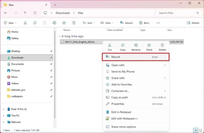 Cómo realizar una instalación limpia de Windows 11 desde una imagen ISO sin usar USB.