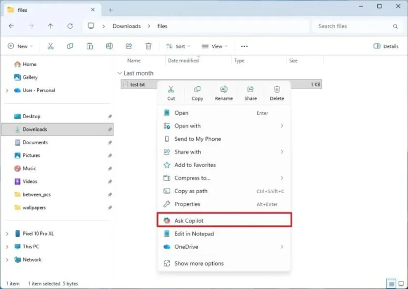 Copilot yakında Windows 11'deki Dosya Gezgini'ne entegre edilebilir. Copilot yakında Windows 11'deki Dosya Gezgini'ne entegre edilebilir.