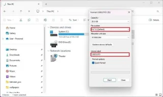 Как отформатировать USB-накопитель в FAT32 в Windows 11, 10
