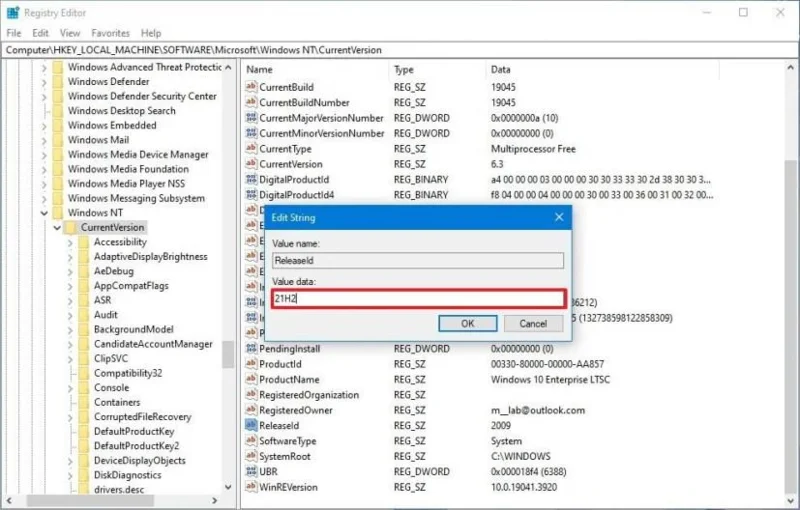 Come aggiornare Windows 10 a LTSC senza perdere i dati