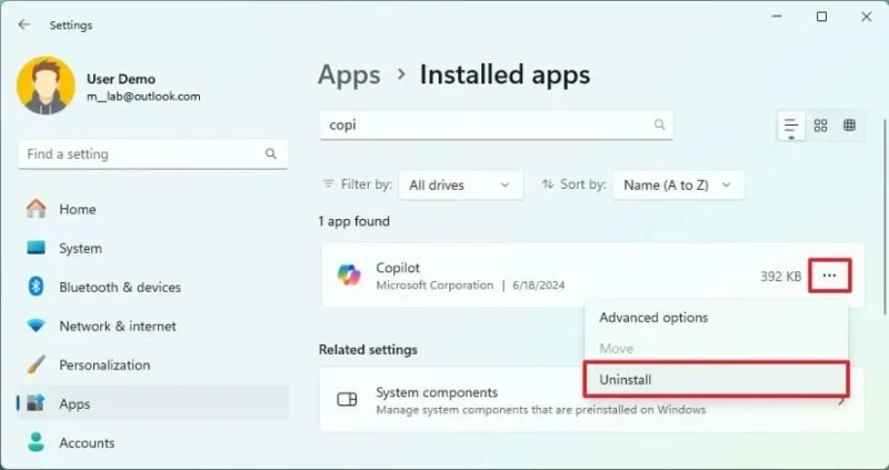 Come disinstallare le app su Windows 11