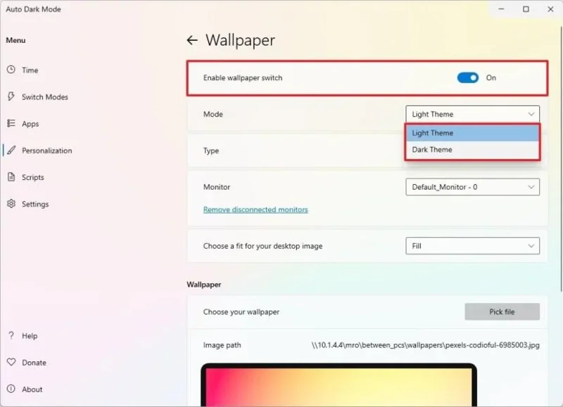 Come passare automaticamente dalla modalità chiara a quella scura su Windows 11