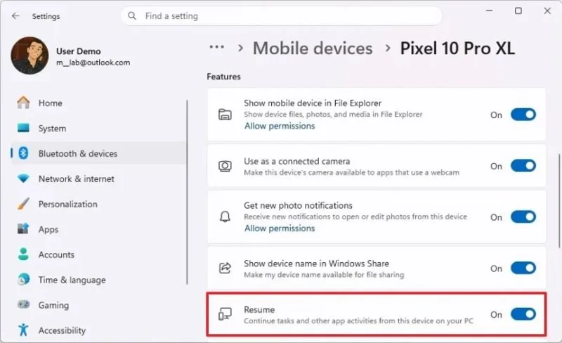 Come abilitare la ripresa delle app Android su Windows 11