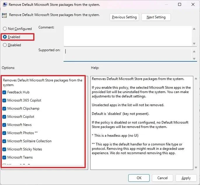 Come utilizzare i criteri integrati di Windows 11 per rimuovere il bloatware