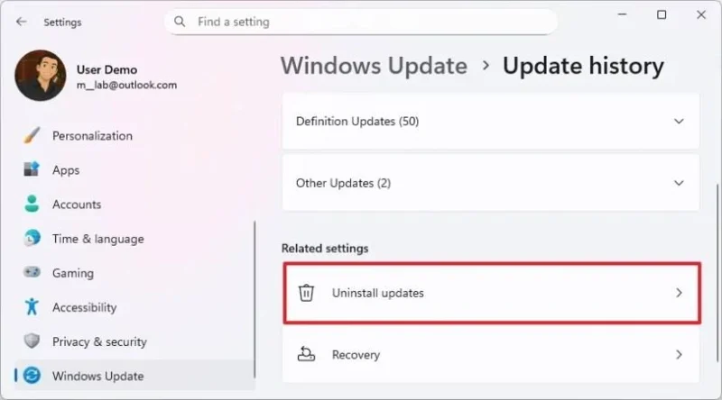 วิธีถอนการติดตั้ง KB5063878 เพื่อแก้ไขปัญหา SSD หายไปใน Windows 11