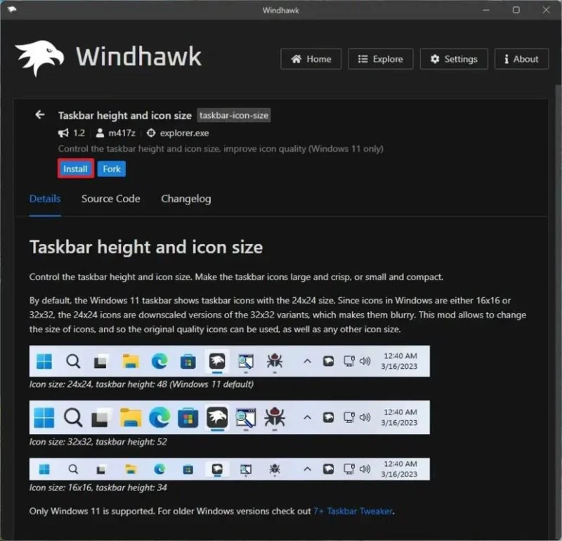 Cómo cambiar el tamaño de la barra de tareas en Windows 11