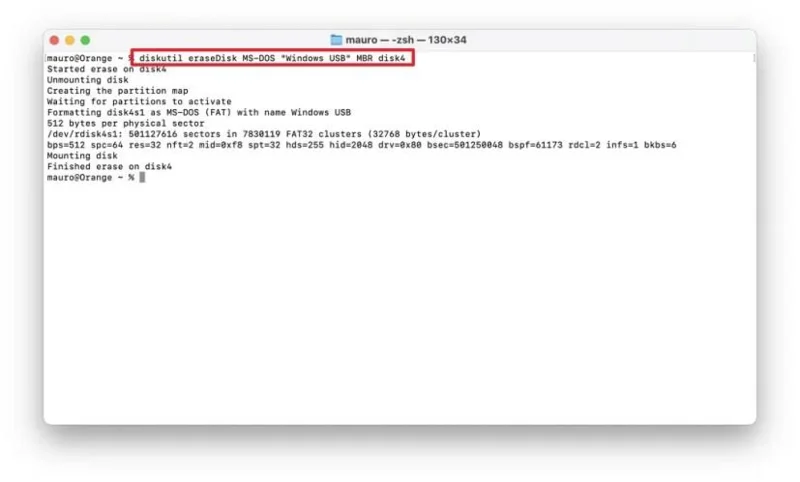 Come creare una chiavetta USB avviabile con Windows 11 (o 10) da macOS