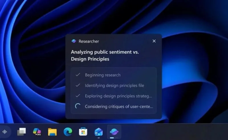Build 26220.7523 (KB5072043) für Windows 11 ersetzt die Suche durch Copilot und führt Taskleisten-Agenten (Entwickler, Beta) ein.