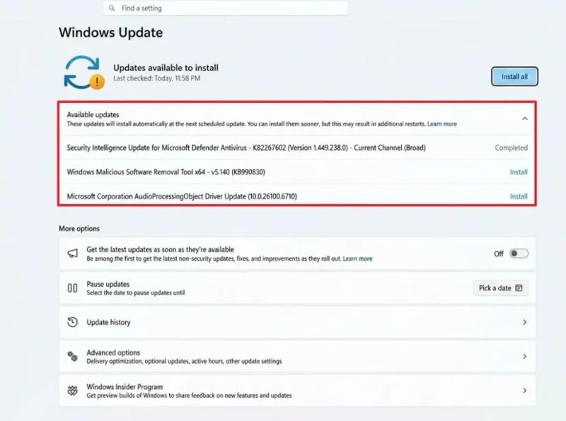 Windows 11 finalmente te permite pausar las actualizaciones para siempre, de 35 días en 35 días. Windows 11 finalmente te permite pausar las actualizaciones para siempre, de 35 días en 35 días.