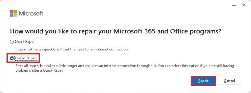 Windows 11, 10용 Microsoft 365(Office) 앱에서 오류 코드 0x426-0x0을 해결하는 방법