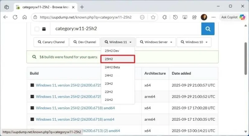 Come scaricare il file ISO di Windows 11 25H2 per PC arm64 e Copilot+