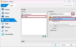 Windows 11、10でVirtualBoxにISOファイルをマウントする方法