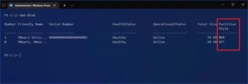 Come verificare se un'unità utilizza lo stile di partizionamento GPT o MBR su Windows 10