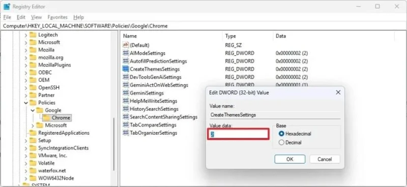 如何在 Windows 11 上透過註冊表永久停用所有 Google Chrome AI 功能(有效) 如何在 Windows 11 上透過註冊表永久停用所有 Google Chrome AI 功能(有效)