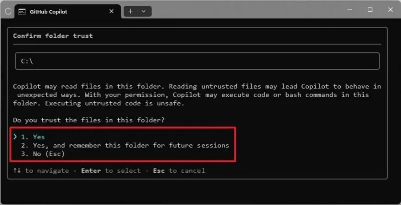 So installieren Sie die Copilot-Befehlszeilenschnittstelle unter Windows 11 So installieren Sie die Copilot-Befehlszeilenschnittstelle unter Windows 11