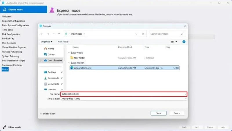 Come utilizzare il file di risposta automatica su hardware non supportato per installare Windows 11