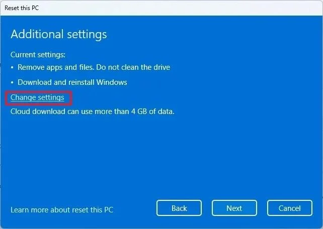 Come ripristinare le impostazioni di fabbrica di Windows 11 rimuovendo tutto