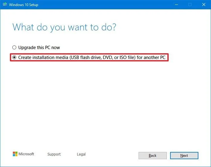 Come creare un supporto di installazione USB avviabile di Windows 10