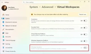 Как включить песочницу Windows в Windows 11, 10