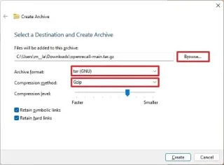 Windows 11でZIP、TAR、7z形式のアーカイブファイルを作成する方法